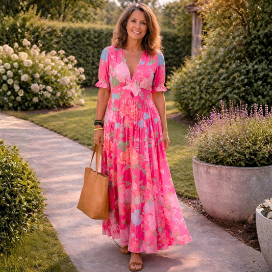 Avienna™ | Floral Midi Dress
