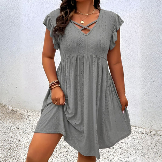 Lydia™ | Plus Size V-Neck Dress