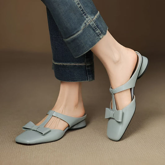 Virelle™ | Leather Slip-On Mules