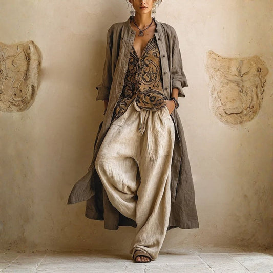 Calibria™ | Three-Piece Cotton-Linen Set