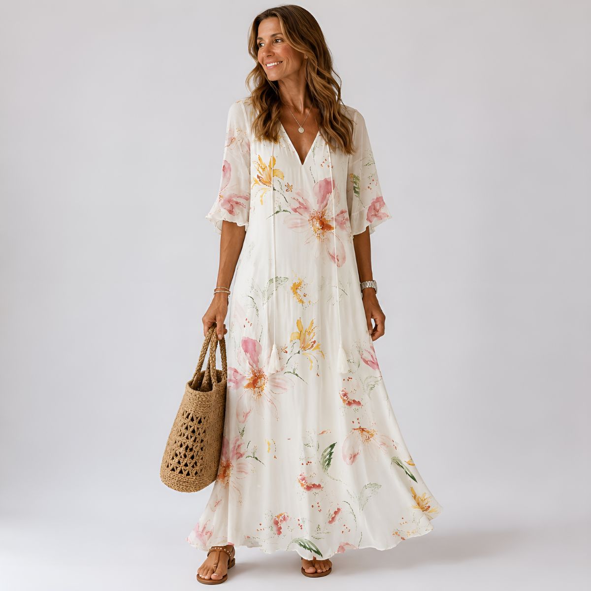 Andrea™ | Floral Maxi Dress
