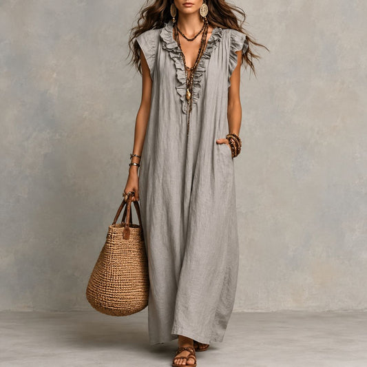 Sharon™ | Linen Blend Dress