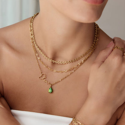 Celeste™ | Personalized Name & Birthstone Necklace