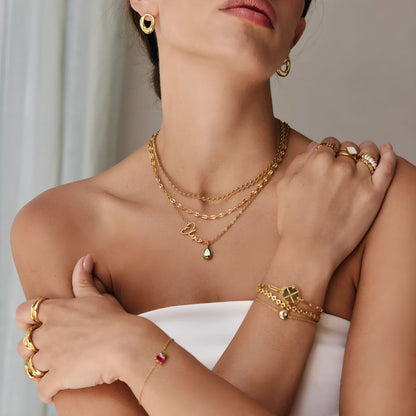 Celeste™ | Personalized Name & Birthstone Necklace