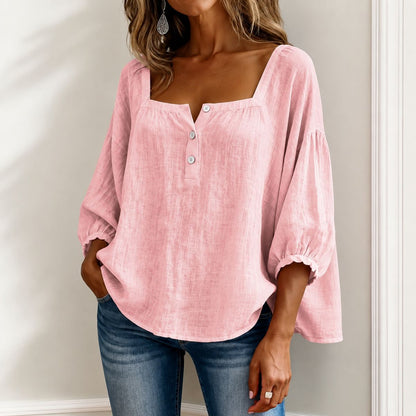 Eveloria™ | Graceful Square-Neck Blouse