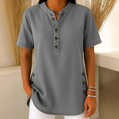 Vaeloria™ | Relaxed Denim Top