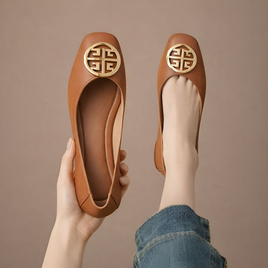 Marvelle™ | Sculpted Leather Loafers