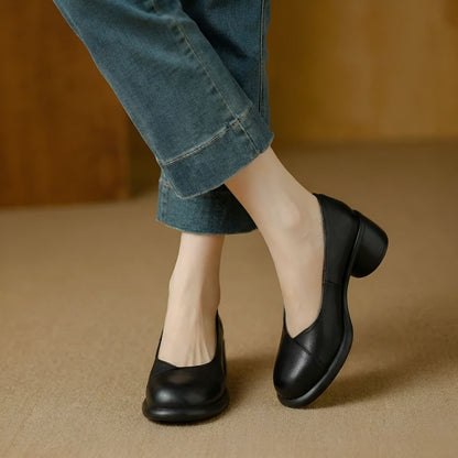 Elovaire™ | Sculpted Leather Heels