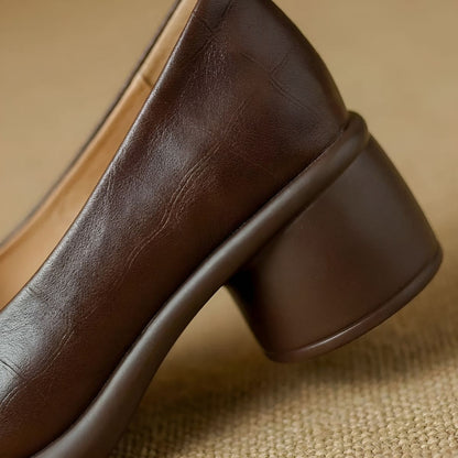 Elovaire™ | Sculpted Leather Heels
