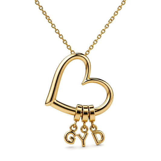 Luvielle™ | Heart Initial Necklace