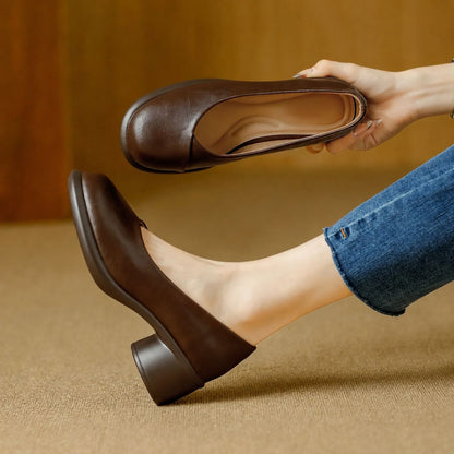 Elovaire™ | Sculpted Leather Heels