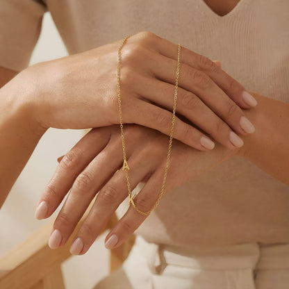 Aloria™ | Sideways Initial Necklace