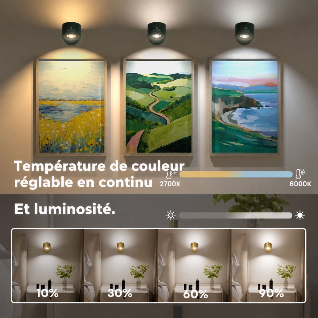 Luméa™ | Lampe murale sans fil
