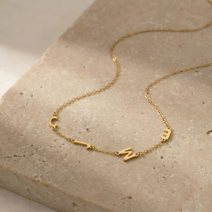 Aloria™ | Sideways Initial Necklace