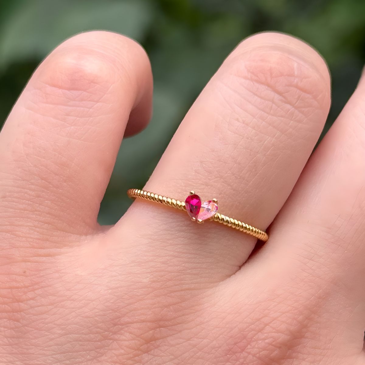 Evara™ | Heart Bond Birthstone Ring