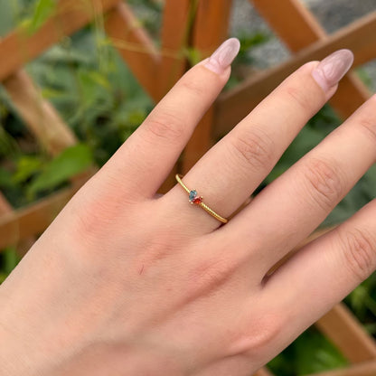 Evara™ | Heart Bond Birthstone Ring