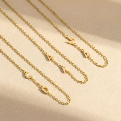 Aloria™ | Sideways Initial Necklace