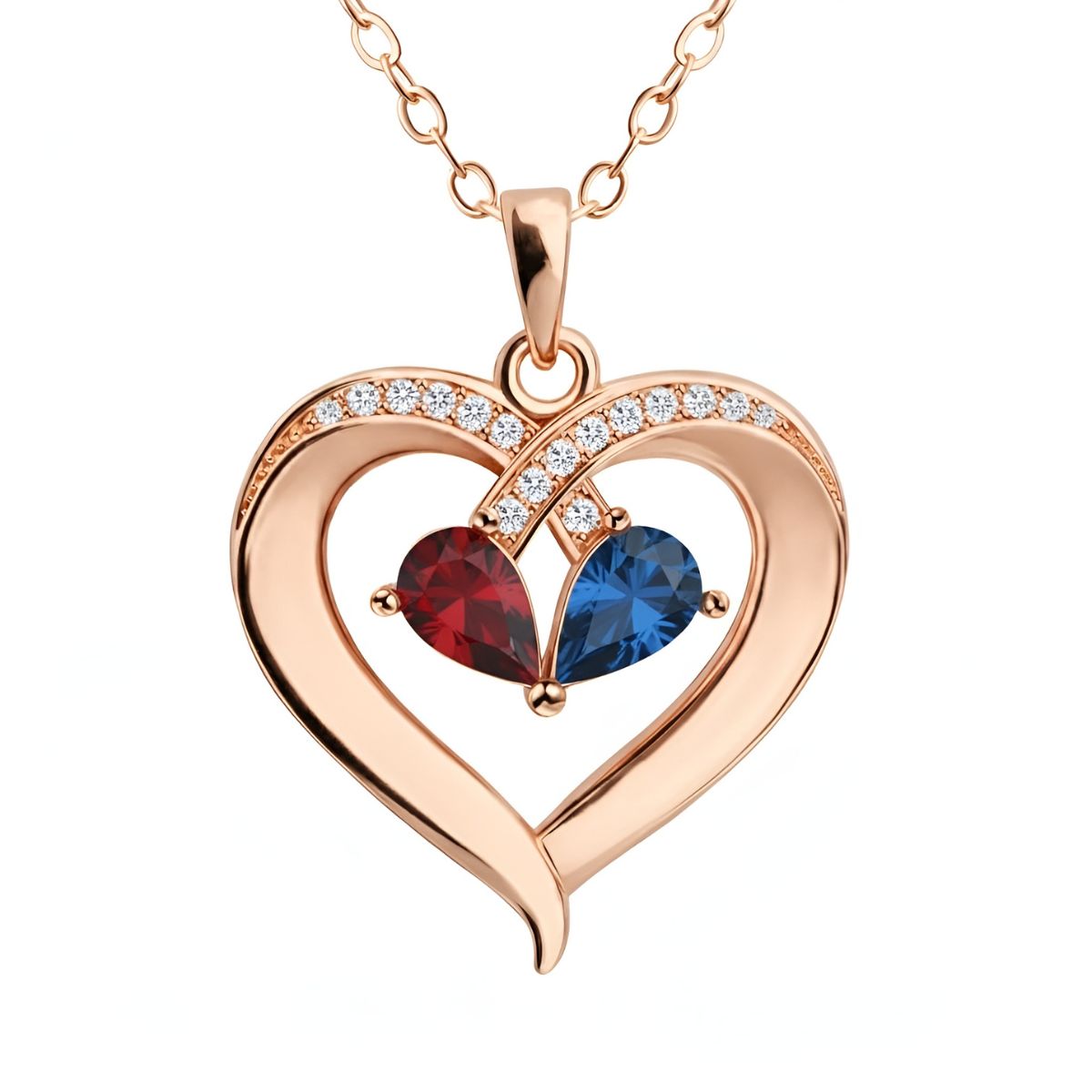 Amoree™ | Custom Birthstone Heart Necklace
