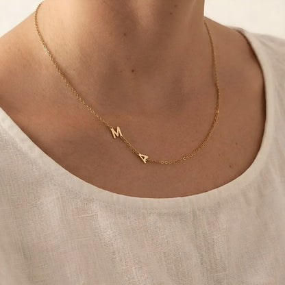 Aloria™ | Sideways Initial Necklace