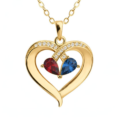 Amoree™ | Custom Birthstone Heart Necklace