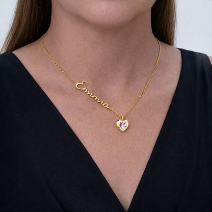 Amorelle™ | Heart Birthstone Necklace