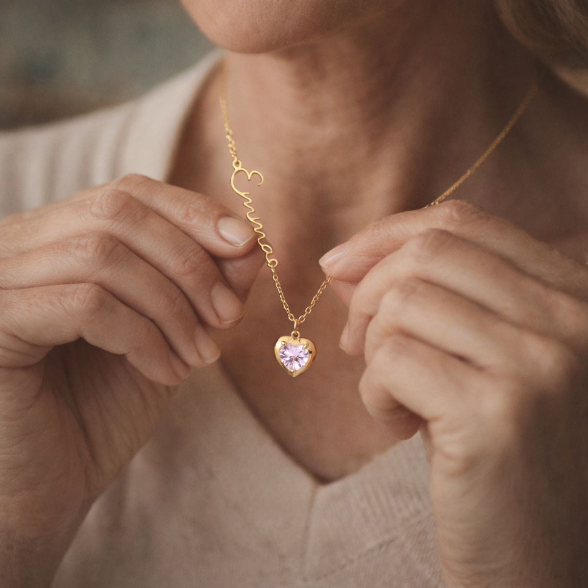 Amorelle™ | Heart Birthstone Necklace