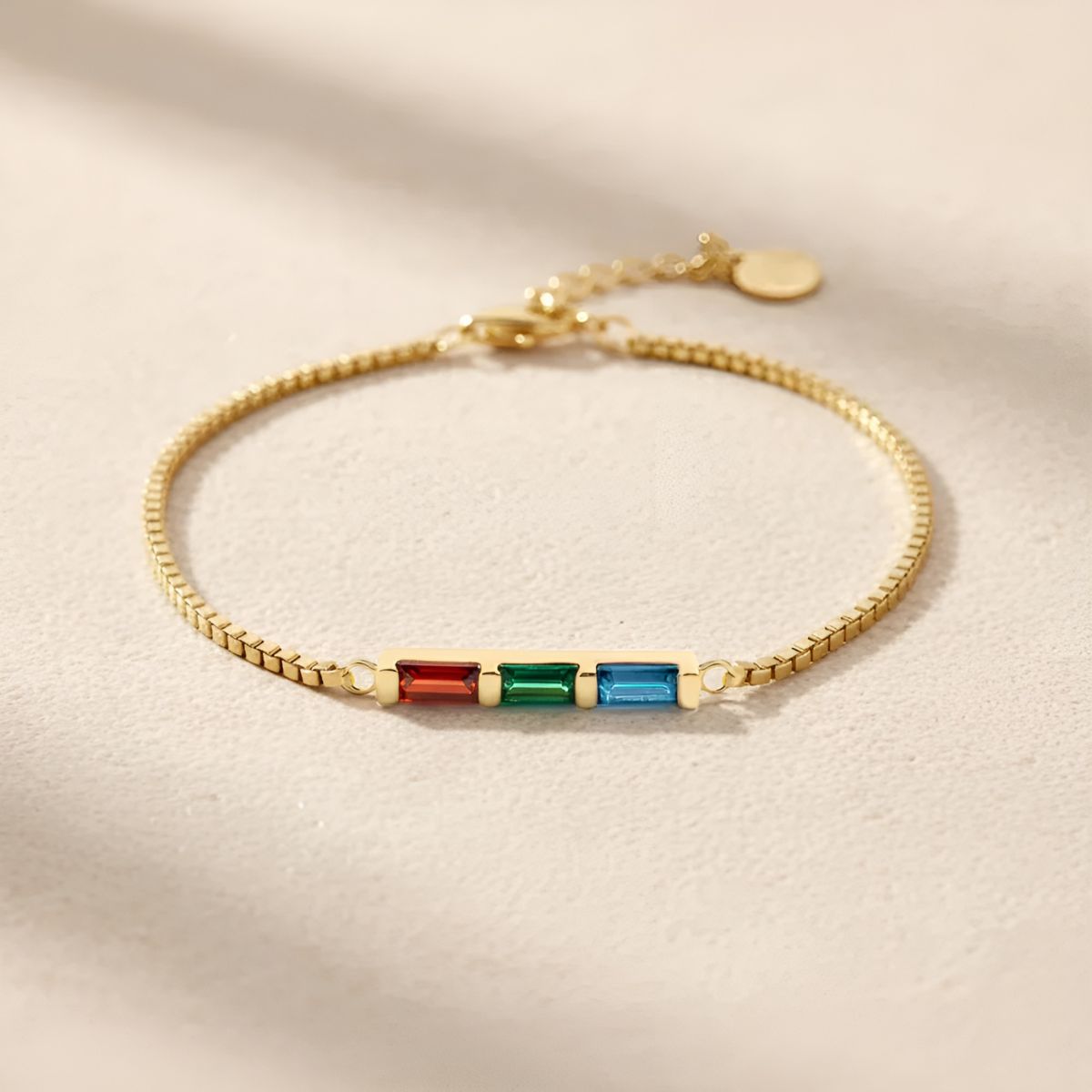 Aurielle™ | Baguette Birthstone Bracelet