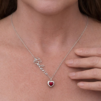 Amorelle™ | Heart Birthstone Necklace