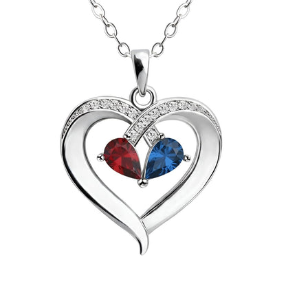 Amoree™ | Custom Birthstone Heart Necklace