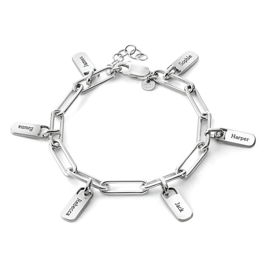 Zeréva™ | Personalized Charm Link Bracelet