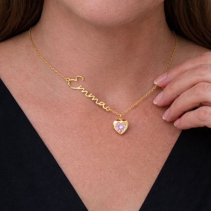 Amorelle™ | Heart Birthstone Necklace