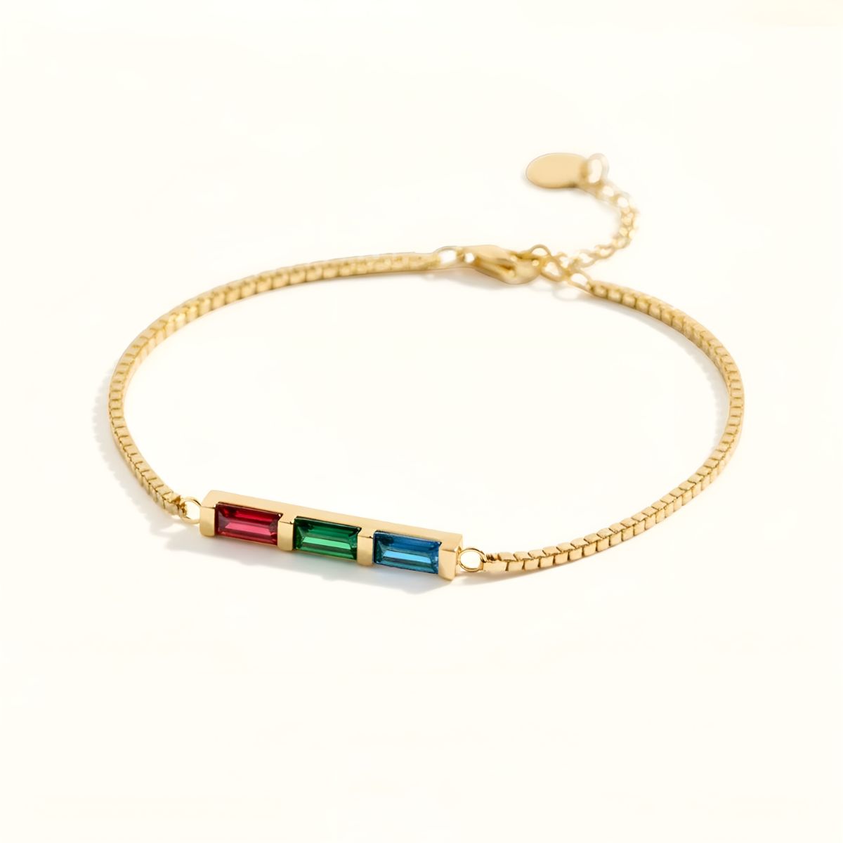 Aurielle™ | Baguette Birthstone Bracelet