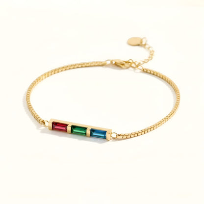 Aurielle™ | Baguette Birthstone Bracelet