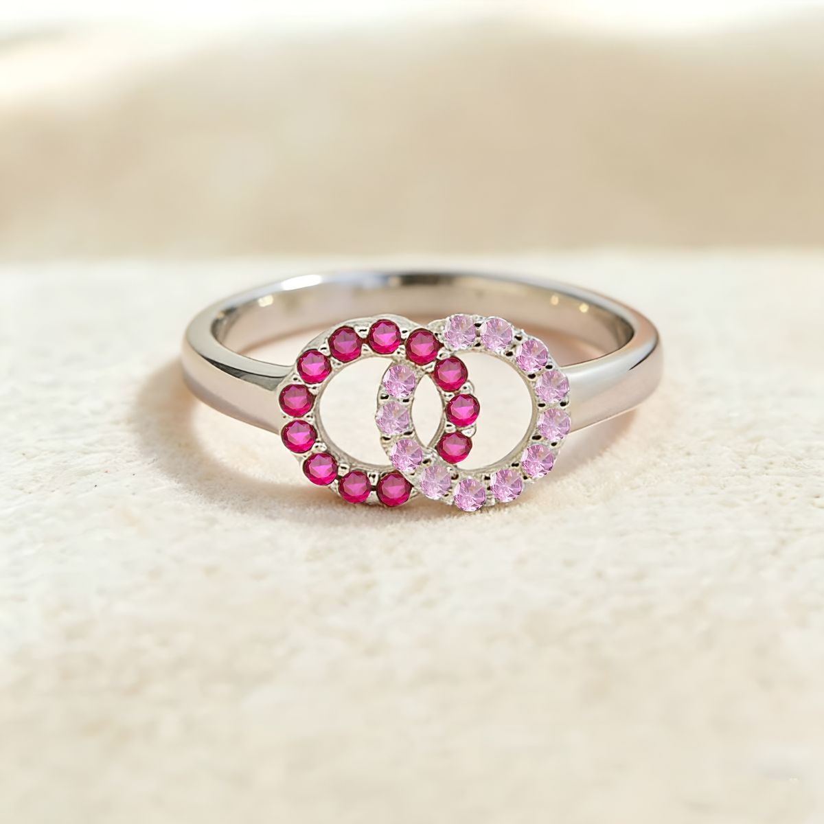 Elyra™ | Interlocking Birthstone Ring