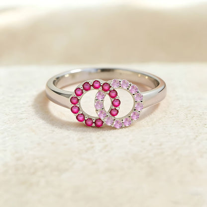 Elyra™ | Interlocking Birthstone Ring
