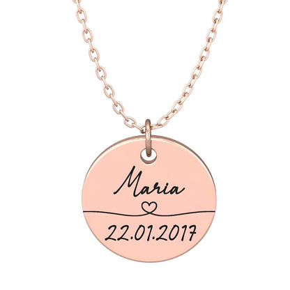 Eloria™ | Personalized Name & Date Necklace