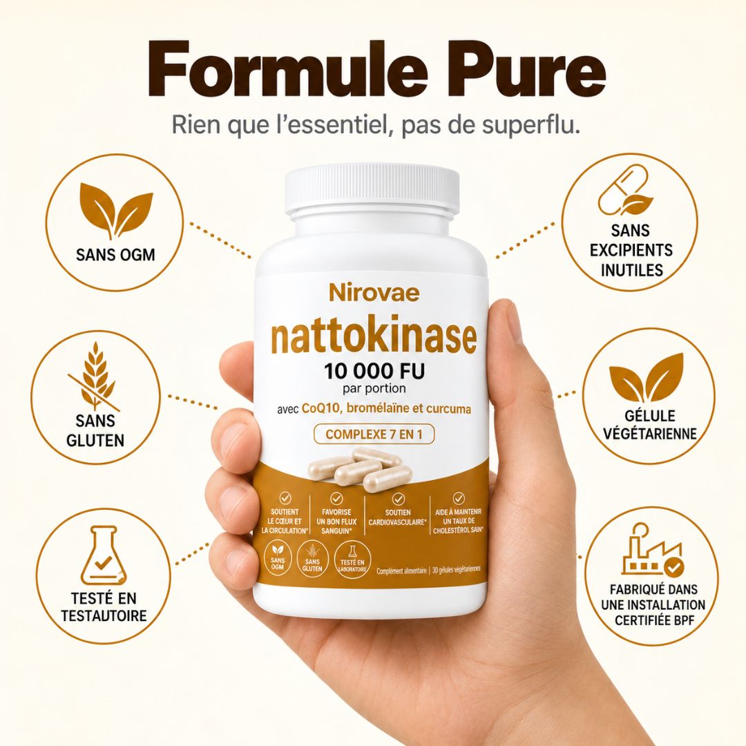 Nirovae™ | Complexe Nattokinase 10 000 FU