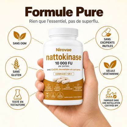 Nirovae™ | Complexe Nattokinase 10 000 FU