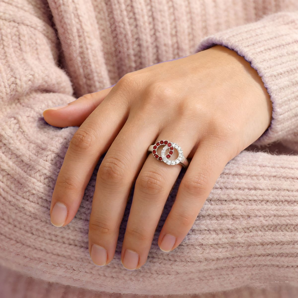 Elyra™ | Interlocking Birthstone Ring