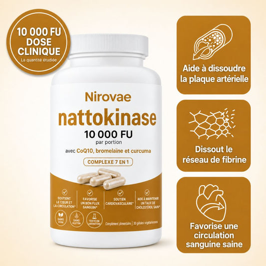 Nirovae™ | Complexe Nattokinase 10 000 FU
