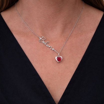 Amorelle™ | Heart Birthstone Necklace