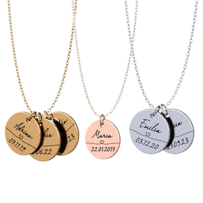 Eloria™ | Personalized Name & Date Necklace