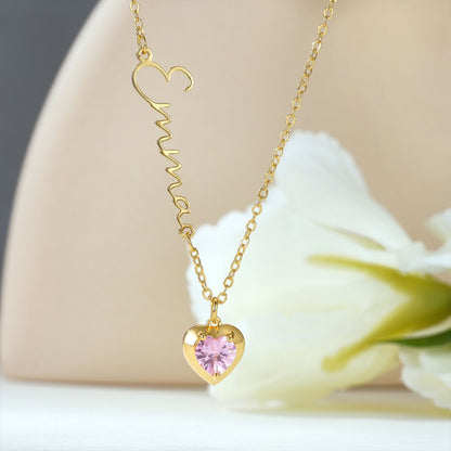 Amorelle™ | Heart Birthstone Necklace