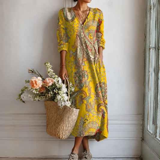 Averlynn™ | Yellow Flattering Dress