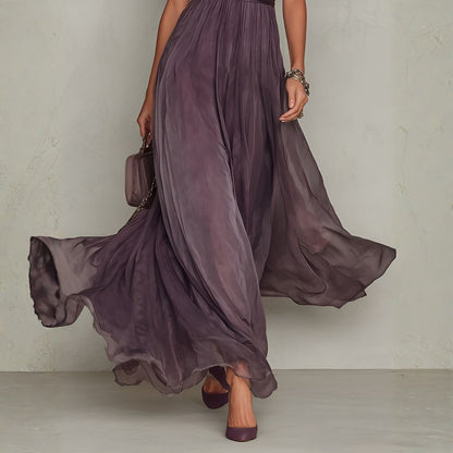 Maravelle™ | Vintage Lace Chiffon Maxi Dress