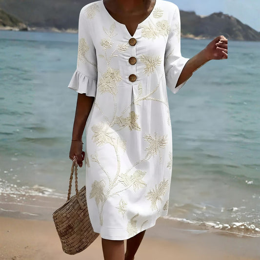 Floréline™ | Effortless Breezy Floral Dress