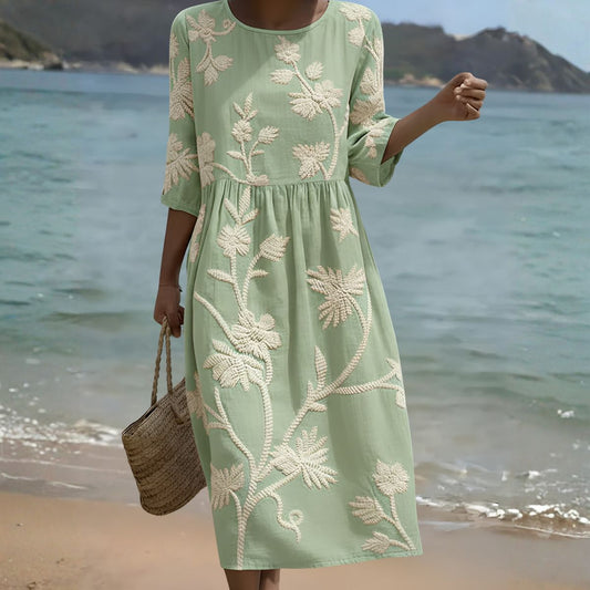 Floréline™ | Effortless Seaside Floral Dress