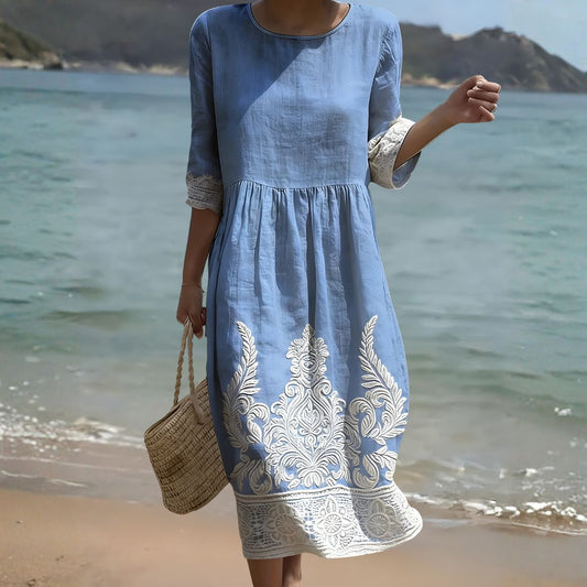 Floréline™ | Effortless Coastal Floral Dress