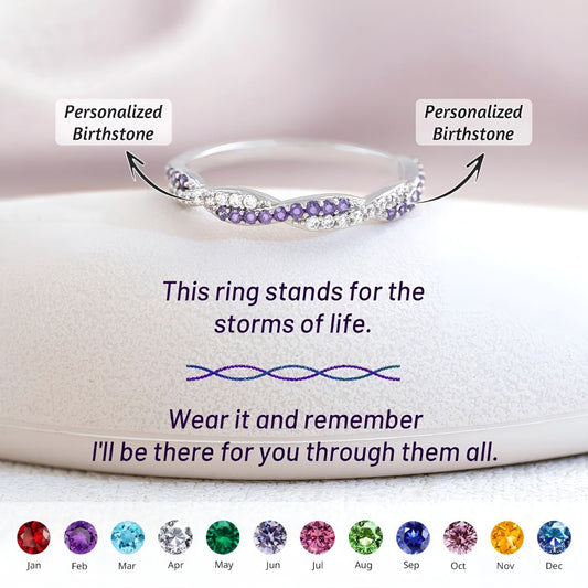 Soléara™ | Intertwined Birthstone Ring
