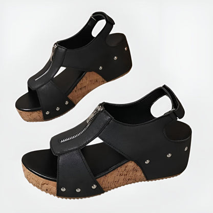 Ashlyn™ | Comfort Zip Sandals